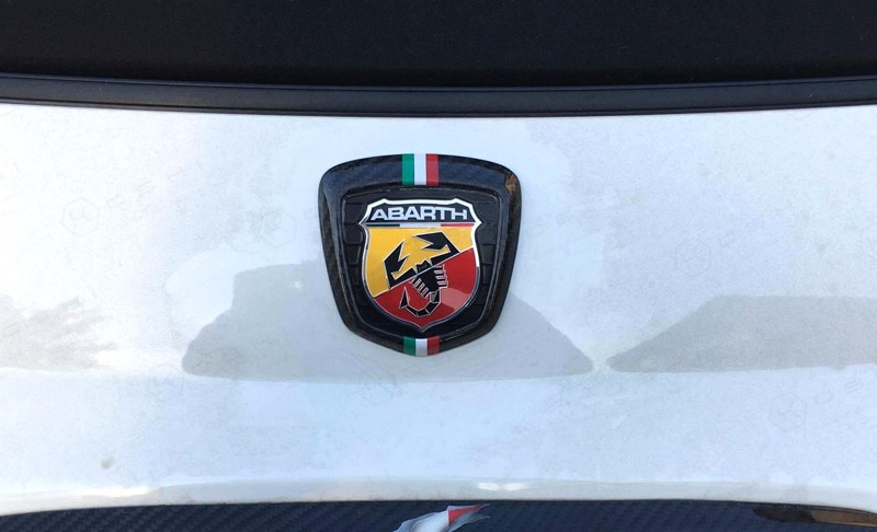 Abarth Fiat 500/595 Rear Logo Frame | Koshi Group L.L.C.