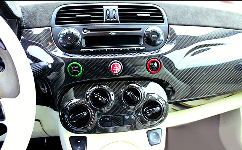 【KOSHI】Abarth Fiat 500 カーボンダッシュパネル RHD Carbon fiber dashboard 500 ABARTH | Koshi Group L.L.C.