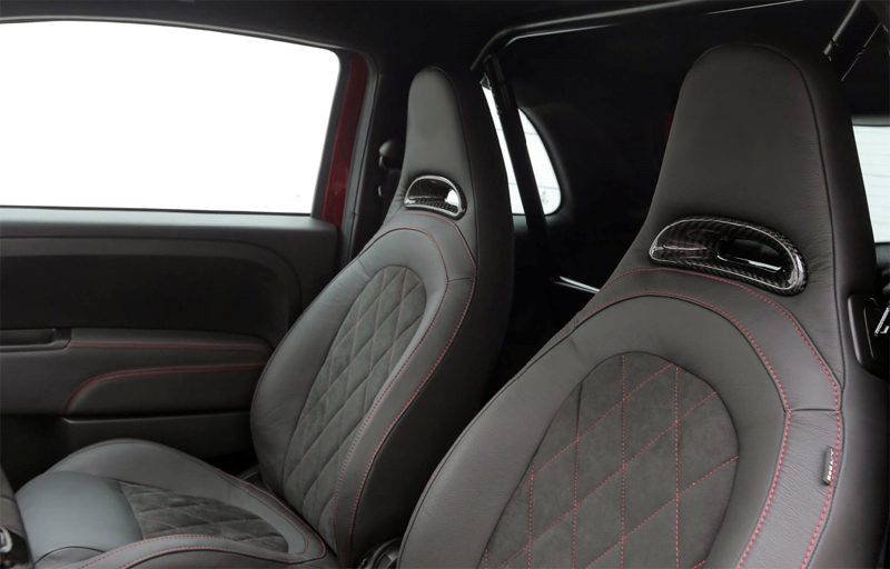Abarth Fiat 500/595 SABELT Headrest Insert | Koshi Group L.L.C.