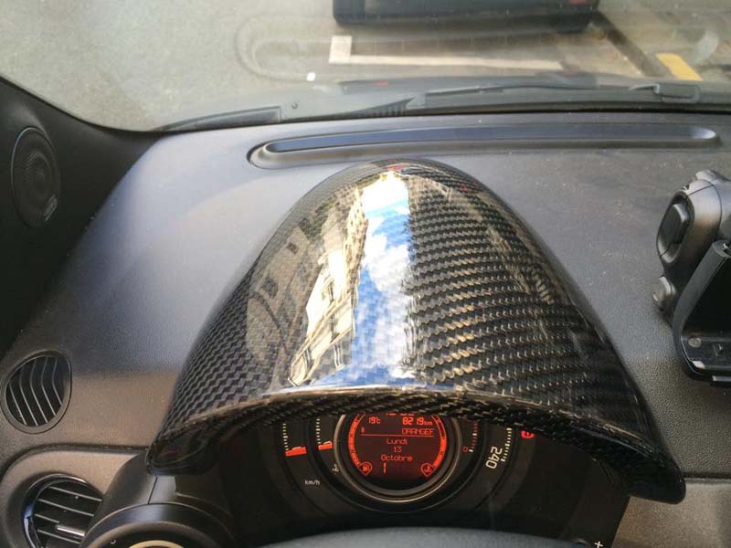 Carbon fiber ABARTH instrument cover | Koshi Group L.L.C.
