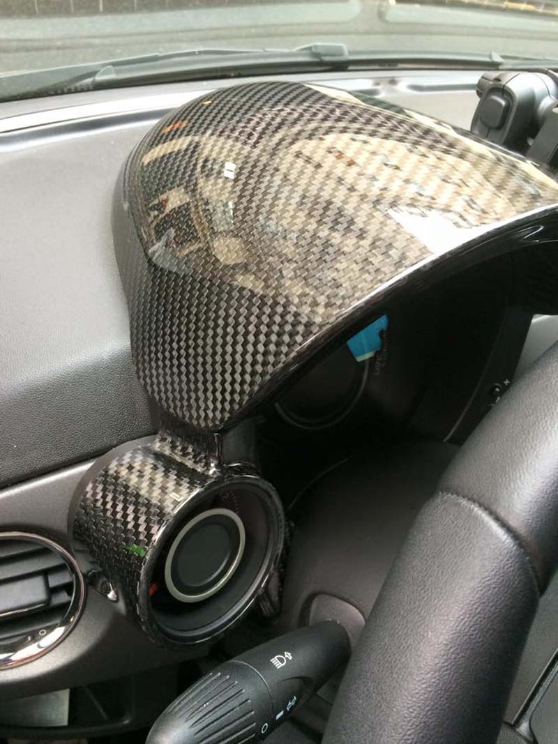 Carbon fiber ABARTH instrument cover | Koshi Group L.L.C.