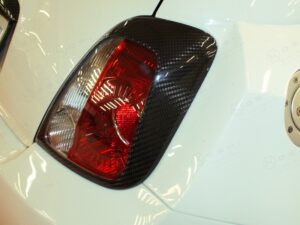 thumbnail image 2 of Give Your Fiat 500 Or Abarth An 'angry' Look With These Carbon-effect Eyelid Headlight Covers. Made In The UK By C.M.S Design. Perfect For A Facelift Model! 2 of 3