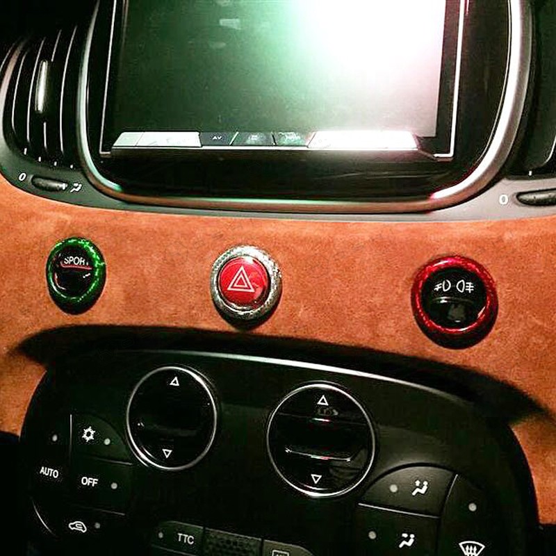 Carbon fiber dashboard buttons trim | Koshi Group L.L.C.
