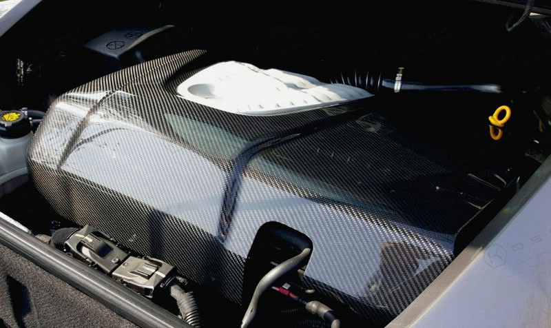 Carbon fiber Alfa Romeo 4C engine cover | Koshi Group L.L.C.