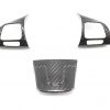 Carbon fiber Volkswagen Golf mk6 steering wheel trim covers vers.2