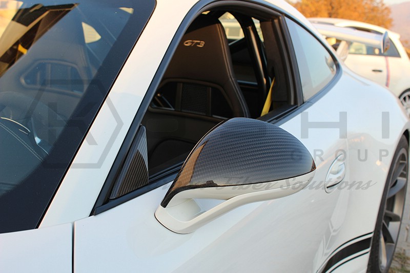 Carbon fiber Porsche 911 GT3 mirror caps