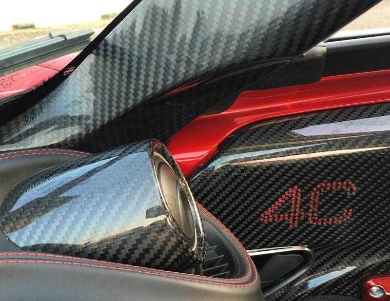 Carbon fiber Alfa 4C interior air vent | Koshi Group L.L.C.
