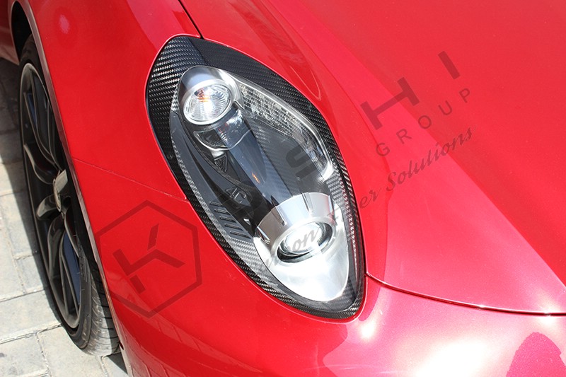 Alfa Romeo 4C Carbon fiber front light frame cover