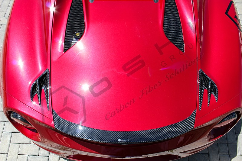 Carbon fiber Alfa Romeo 4C rear air extractor