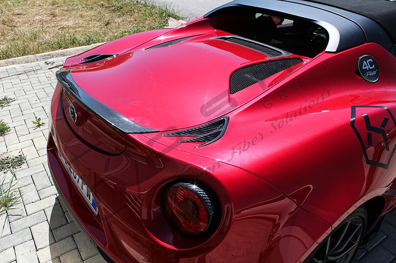 Carbon fiber Alfa Romeo 4C Furia rear spoiler