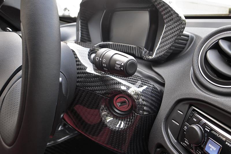 Carbon fiber Alfa Romeo 4C steering wheel shroud