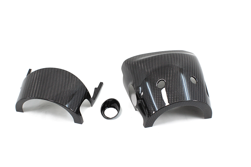 Carbon fiber ABARTH 500 steering wheel shroud