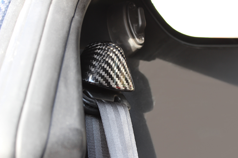 Carbon fiber Alfa Romeo 4C safety belt ring cover