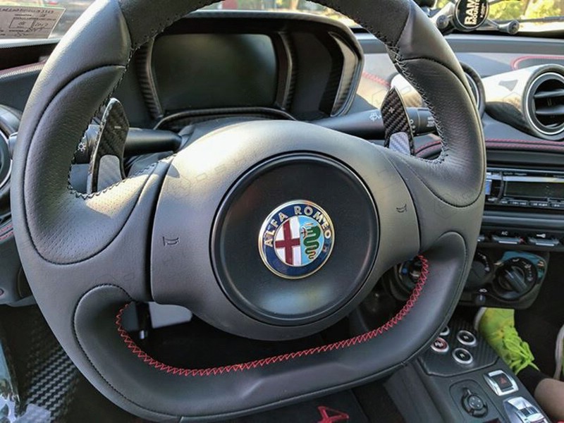 Carbon fiber Alfa Romeo 4C paddle shifters | Koshi Group L.L.C.
