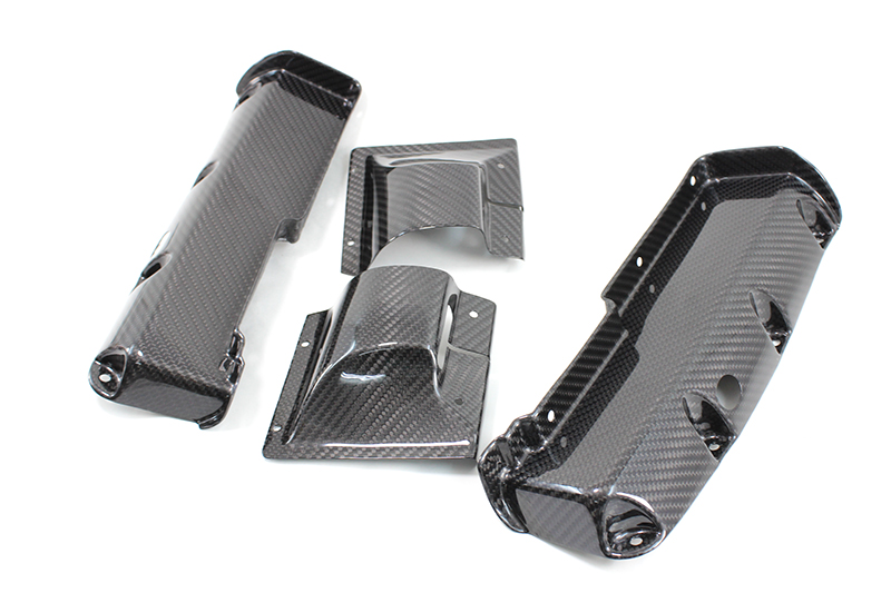 Carbon fiber Alfa Romeo 4C safety belt system covering