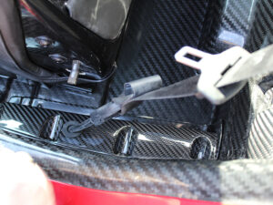Alfa Romeo 4C safety belt system covering
