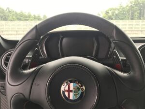 Matte Alfa Romeo 4C instrument gauge frame