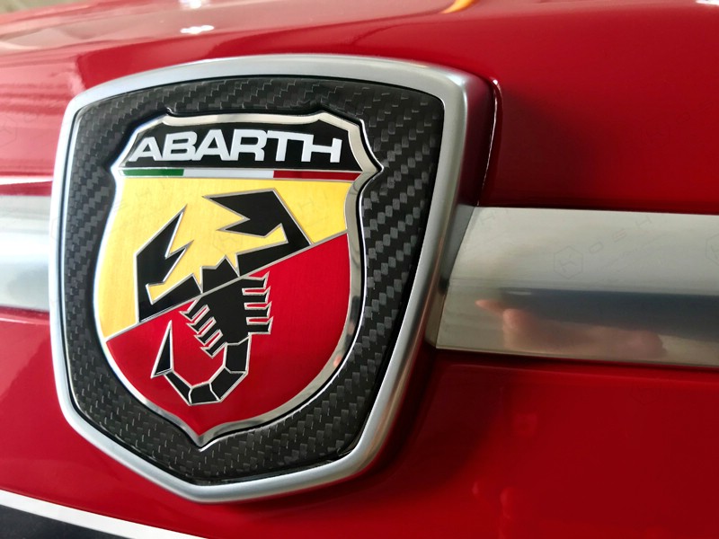 Abarth 500/595 Front Logo Frame | Koshi Group L.L.C.