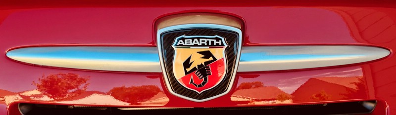 Abarth 500/595 Front Logo Frame | Koshi Group L.L.C.