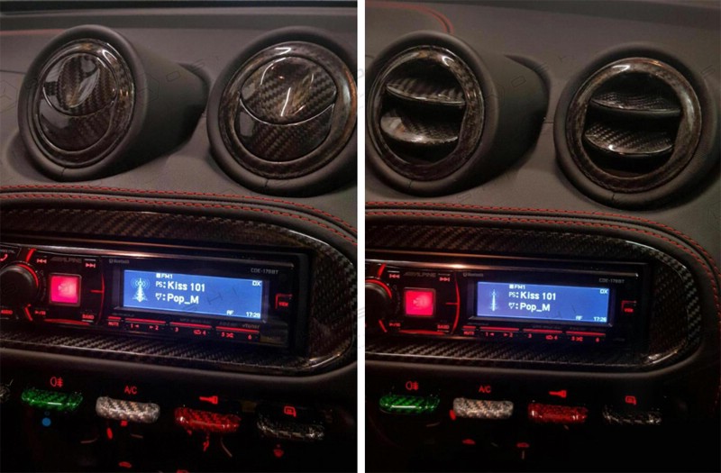 Carbon Fiber 4C Interior Directional Air Vent | Koshi Group L.L.C.