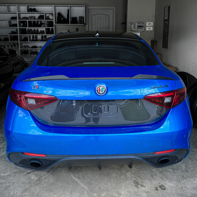 Alfa romeo carbon fiber cheap license plate frame