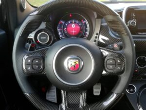 Abarth 595 Steering Wheel Thumb Grips Cover