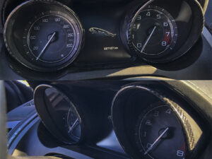 Jaguar F-Type instrument Cluster Circles Cover