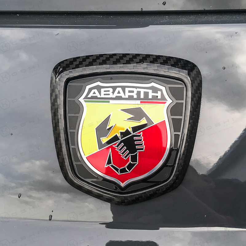 Abarth Fiat 500/595 Rear Logo Frame | Koshi Group L.L.C.