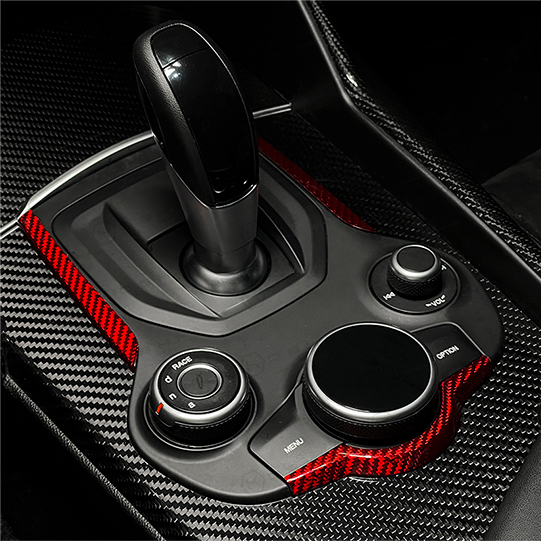 KOSHI Alfa Romeo GIULIA カーボン エアコンカバーフレーム Carbon