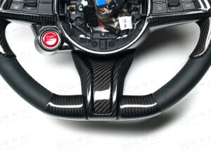 Giulia QV / Stelvio QV Lower Steering Wheel Decal Trim Cover – 2020-ongoing