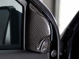 Ford Raptor Carbon Fiber Door Mirror Triangle Trim / Inner Mirror Cover Trim
